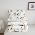thumbnail image 5 of Erosebridal Watercolor Heron Animals Full Size Comforter Sets,Cute Wildlife Bedding Comforter Set,White Gray,Reversible,3-Piece,1 Comforter and 2 Pillowcases, 5 of 7