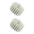 thumbnail image 4 of Valla de en miniatura Cateissary decoración de flores jardín pasillo barrera de paisaje interior Blanco 100 x 3 cm 2piezas CBP132864, 4 of 5