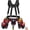 Black/Red, variant on Tool Belt with Suspenders,27-Pockets Heavy Duty Tool Belts for Men,Detachable & Adjustable Work Belt Bag for Electrician,Carpenter,Construction,Utility Toolbelt,Valentines Day Gifts for Men,Yellow