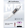thumbnail image 2 of Cable USB-C a Lightning Aioneus de 3 m, carga rápida trenzado, 2 of 7
