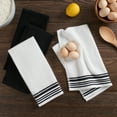 thumbnail image 6 of Mainstays 4-Pack 16”x26” Woven Kitchen Towel Set, Rich Black, 6 of 6