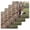 Brown Green, variant on Farmhouse Animals Kitchen Dish Towels for Drying Dishes Set of 4, Country Cows Horses Donkeys Farm Waffle Weave Microfiber Hand Tea Bathroom Towels Quick Dry & Absorbent Towel 12x12