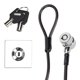 thumbnail image 2 of Cable de seguridad para ordenador portátil galvanizado antirrobo con Base de bloqueo para OS X Lenovo/Asus, 2 of 5