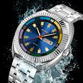 thumbnail image 4 of SKMEI Watch for Men, Round Quartz Watch with Date Display, Stainless Steel Band, 4 of 4