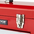 thumbnail image 1 of VEVOR Caja de herramientas portátil de metal de 20,5 pulgadas con 3 cajones, organizador de herramientas, color rojo, 1 of 9
