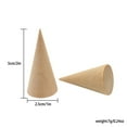 thumbnail image 5 of US 10-20 Pc Wood Cone Ring Holder Durable Finger Jewelry Display Stand DIY Craft, 5 of 5