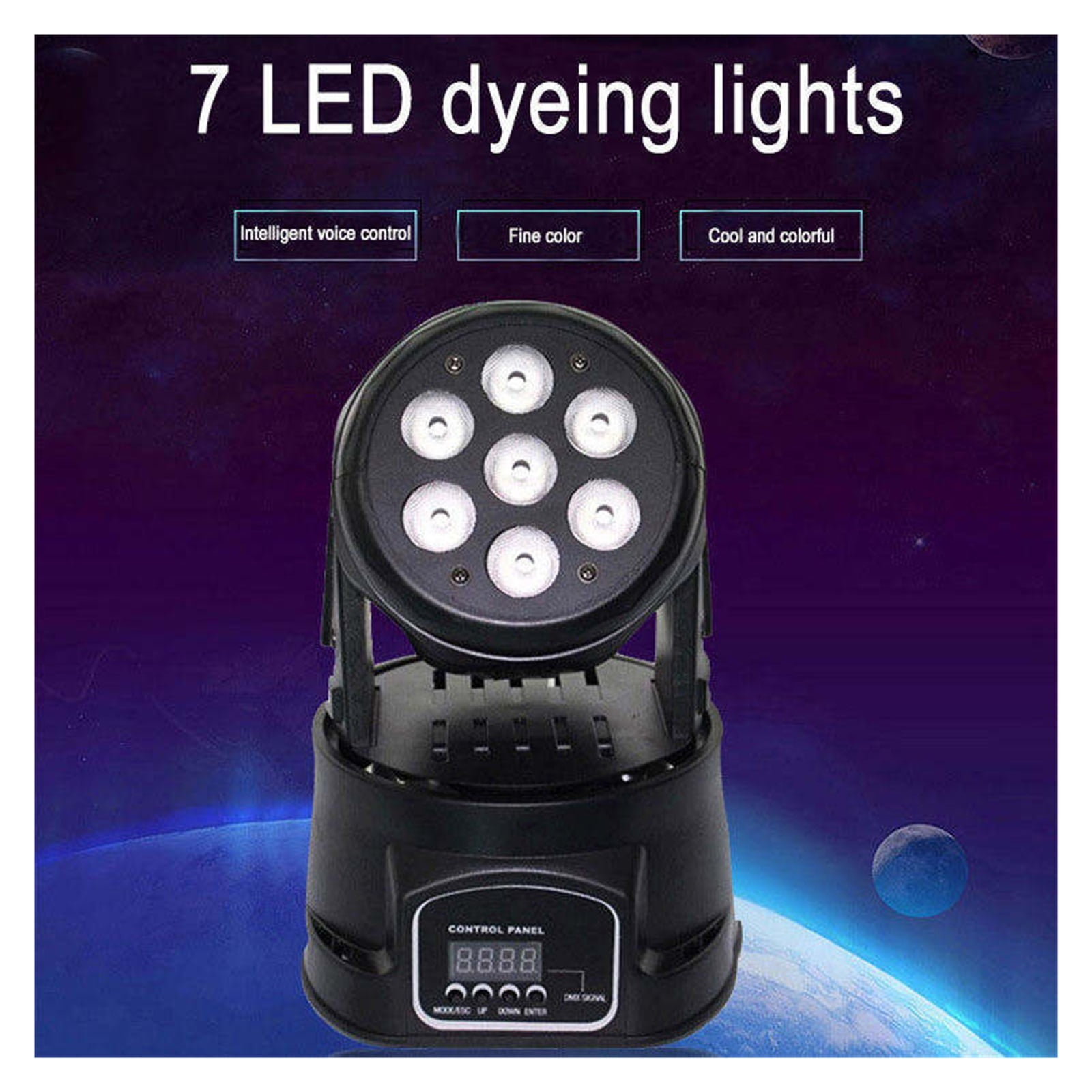 7 Bee 4 In 1 RGB Beam Projector LED Stage Light 512 Sound Control Rotate Shake Head Effect Light Disco Dj Music Party ,Party Event Wedding Holiday Bar Club
