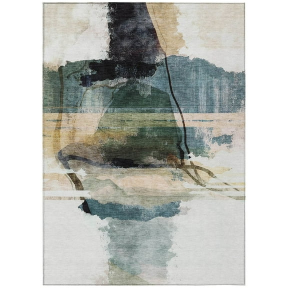 Dalyn Rugs Machine Washable Indoor/Outdoor Chantille ACN2033 Green 2'6" x 3'10" Rug