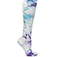 thumbnail image 3 of Nurse Mates EKG Heart and Holiday Compression Trouser Socks, Lilac/Aqua, One Size, 3 of 3
