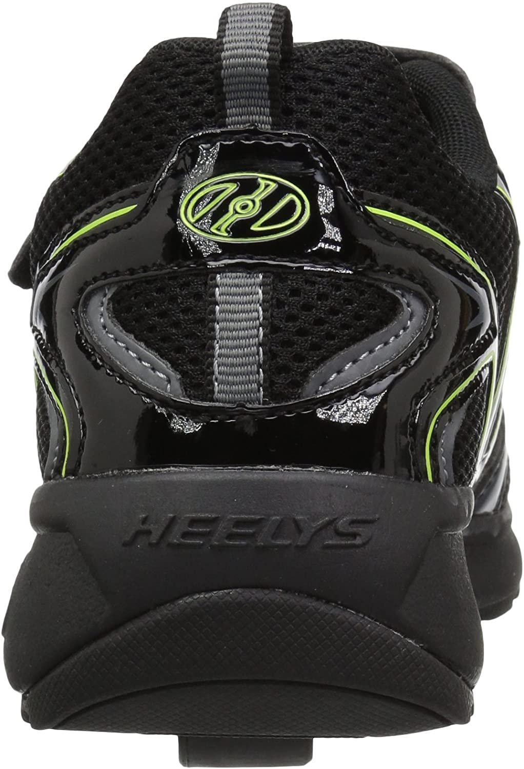 Heelys Girls Rise X2 Tennis Shoe, Black/Charcoal/Bright Yellow, 2 Little Kid - image 3 of 7