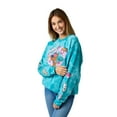 thumbnail image 4 of Scooby Doo Snacks Women's Blue Cloud Wash Crew Neck Long Sleeve Fleece Sweatshirt -XL, 4 of 7