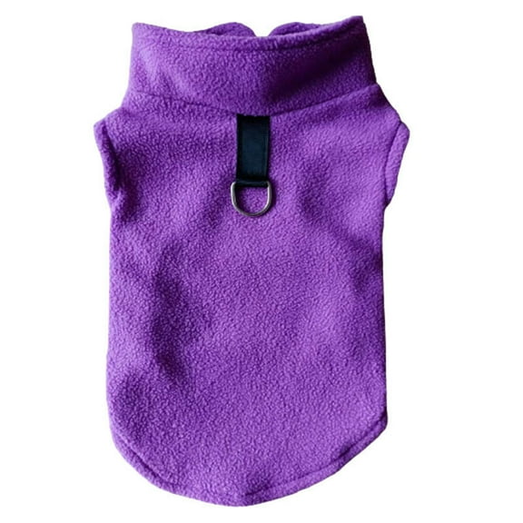 Solid Color Sleeveless Dog Vest, Fleece Warm Pet Clothes With Stand Collar, Autumn Winter Apparel For Small Medium Dogs*