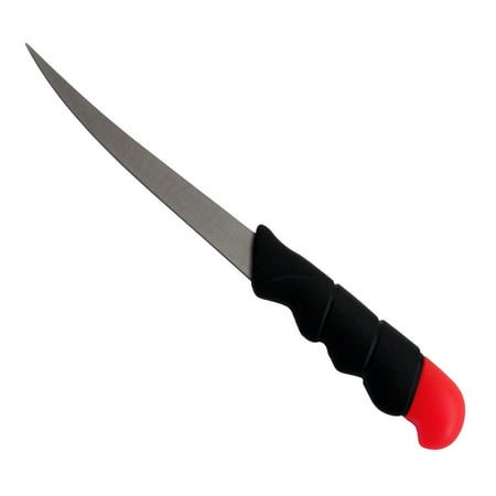 - fishing fillet knife with sheath and floating handle for outdoor sports - 6 inch