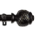 thumbnail image 2 of Frond 1" Curtain Rod 28-48 inch - Black, 2 of 2