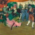 thumbnail image 2 of Toulouse-Lautrec, Henri de 26x26 Gold Ornate Wood Framed with Double Matting Museum Art Print Titled - Marcelle Lender Dancing the Bolero in Chilperic, 2 of 4