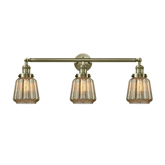 Innovations Lighting 205-S Chatham Chatham 3 Light 30" Wide Bathroom Vanity Light - Brass