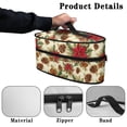 thumbnail image 5 of HELLHERO Christmas Poinsettia Garment Steamer Organizer Travel Iron Case, Bag Only, 5 of 6