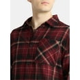 thumbnail image 4 of No Boundaries Men's & Big Men's Cotton Long Sleeve Flannel Shirt, Sizes XS-5XL, 4 of 5