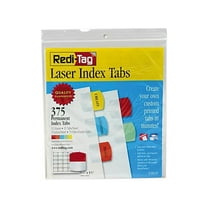Redi-Tag, RTG39020, Laser Printable Index Tabs, 375 / Pack