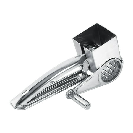 

Multifunctional Kitchen Craft Rotary Stainless Steel Cheese Grater 1 Drums Slice Shred Tool