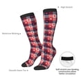 thumbnail image 4 of Rocae Heart Plaid for Novelty Casual compression Socks For Women Men Contrast Color Stockings, 4 of 6