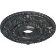 thumbnail image 3 of Ekena Millwork 18"OD x 3 1/2"ID x 1 1/2"P Rose Ceiling Medallion (Fits Canopies up to 7 1/4"), Hand-Painted Pewter, 3 of 6