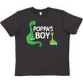 thumbnail image 3 of Inktastic Poppa's Boy Grandson Gift Youth T-Shirt, 3 of 5