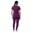 thumbnail image 3 of Adar Pro Modern Athletic Scrub Set For Women - Modern V-Neck Scrub Top & Yoga Jogger Scrub Pants, 3 of 6