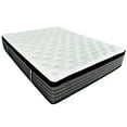 thumbnail image 2 of 14 Inch Full Size Pocket Coil Mattress - Super Gel Memory Foam For Comfortable Sleep Pillow Top White/gray 14" And Improves Comfort Design, 2 of 3