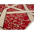 thumbnail image 4 of Home Decorative Nora Geometric Area Rug - Red, 4 Ft. x 6 Ft., 4 of 7