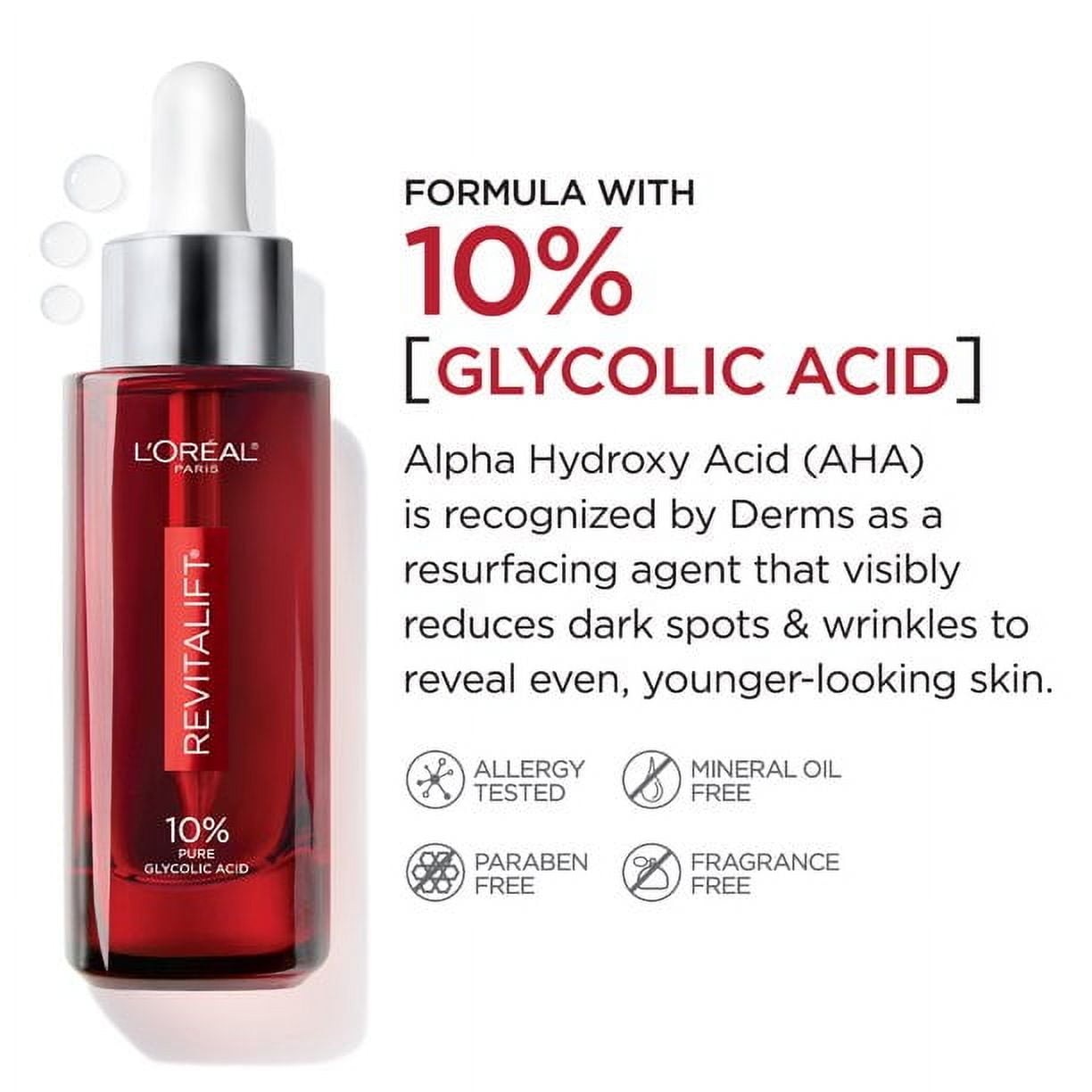 L‚ÄôOr√©al Paris Revitalift Derm Intensive Serum 10% Glycolic Acid 1 oz