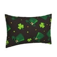 thumbnail image 2 of Haiem Pillowcase for Hair and Skin Queen - St. Patrick's Day8 Printed Soft Pillowcase with Envelope Closure-16"x24", 2 of 9