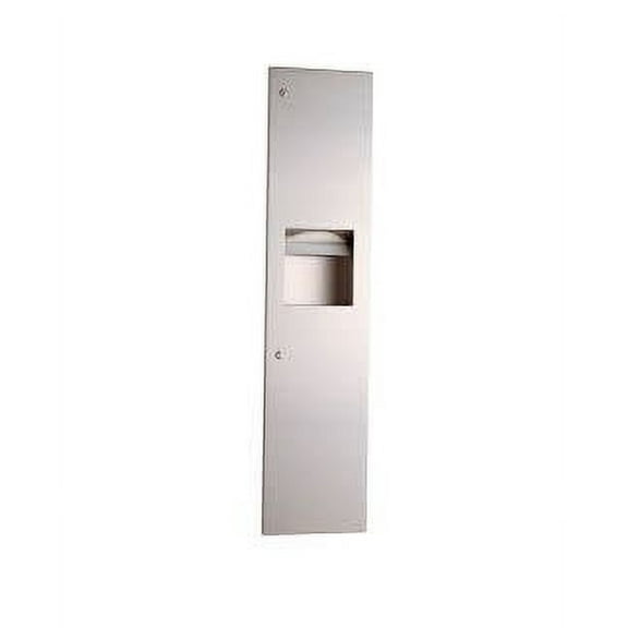 Bobrick B-380349 Trimline Surface-Mounted Paper Towel Dispenser/Waste Receptacle -