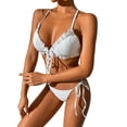 thumbnail image 1 of Gibobby Trajes de Baño Mujer Bikini de playa sexy para mujer Traje de baño de playa Traje de baño de moda Conjunto de dos piezas(Blanco,M), 1 of 4