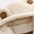 thumbnail image 6 of Baby Boys Girls Winter Down Coat Bear Ear Hooded Jackets Warm Snowsuit Light Weight Windproof Puffer Padded Winter Clothes 1-2 Years, 6 of 8