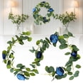 thumbnail image 2 of Lifelike Peony Peony Rose Artificial Garland Realistic Greenery Vine With Mixed Plant Wreath For Home Wall Wedding Decor & Bendable Indoor Outdoor Hanging Decoration, 2 of 6