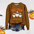 thumbnail image 2 of VBARHMQRT Sweat à Capuche pour Femmes Zip Imprimé Manches Longues Léger Col Rond Pull Graphique Blouses Amples, 2 of 4