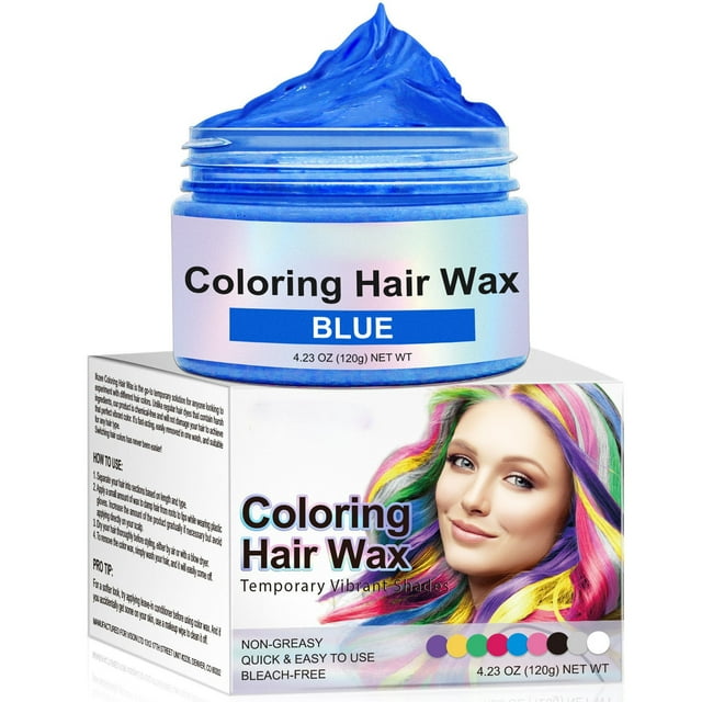 Hair Dyeing Mud Temporary Hair Dyeing Paste Can Be Changed At Will In One Go. 9 Color Hair Wax One Application For Coloring And Setting