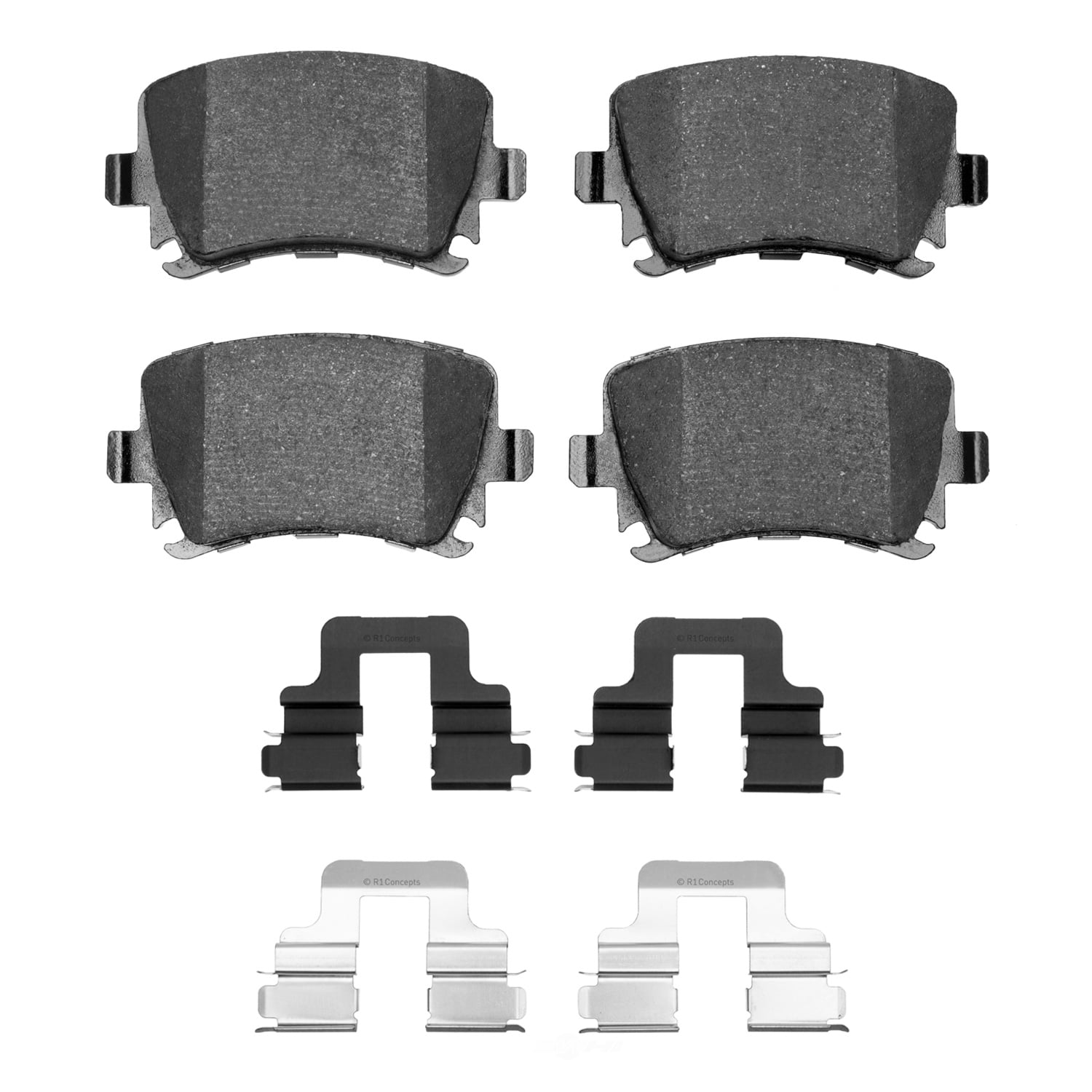 Dynamic Friction Company 1551-1108-01 DFC 5000 Advanced Brake Pads - Ceramic and Hardware Kit - OE