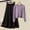 Black1, variant on Letdown Womens 2 Piece Outfits Sweater Dresses Set Midi Skirt Sets Long Sleeve Crop Top Bodycon Ribbed Knit Dress Speing Fall (Beige1,L)