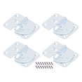 thumbnail image 1 of Sonew 4PCS Support de Rail de Lit Ferrures de Rail de Lit en Acier Inoxydable Robustes pour Lit OCH, 1 of 8