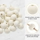 thumbnail image 4 of Uxcell 50 piezas de cuentas de madera de 20 mm, cuentas redondas sueltas con agujero grande de 4.5 mm para joyería, collares y pulseras., 4 of 7