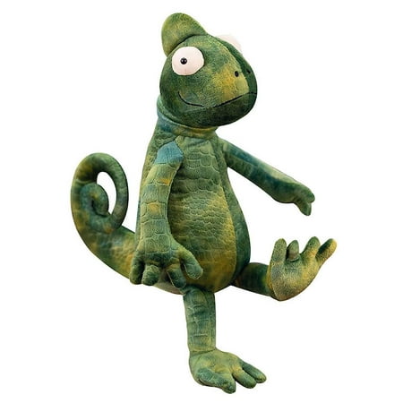 Jouet en peluche caméléon vert simulé cadeau pour enfants 35cm