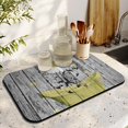 thumbnail image 3 of Washable Rubber Daisy Cute Floral Dish Drying Mats for Kitchen Counter Home Large Coffee Bar Pad Accessories and Decor for Utensils Stemware 19.5''x12'', 3 of 7