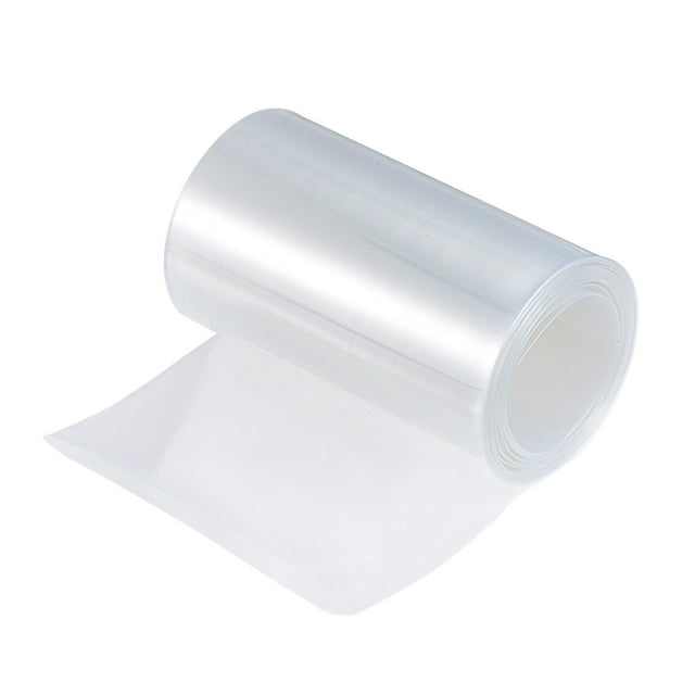 Unique Bargains 95mm Flat 10ft Clear PVC Heat Shrink Tube Wraps Battery Wrap for Big Battery Pack