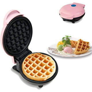 Dash Mini Maker for Individual Waffles, Hash Browns, Keto Chaffles with Easy to Clean, Non-Stick Surfaces, 4 inch, Aqua