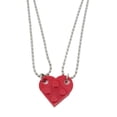 thumbnail image 1 of Juego De Collares De Corazón De Ladrillo Para Parejas, Colgante De 2 Piezas De Amistad Con Cuentas Fuertes, Collar De Cadena, Regalo De Joyería Para Hombres Y Mujeres Yuarrent AP006748-02, 1 of 6