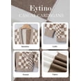 thumbnail image 3 of Eytino Womens Cardigans Open Front Oversized Long Sleeve Knit Sweaters Plaid Color Block Outwear, 3 of 11