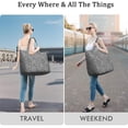 thumbnail image 5 of 22 Inch Oversized Travel Bag Lightweight Canvas Weekender Duffel with Multi Pockets, Animal Print, 5 of 5