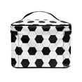 thumbnail image 4 of HELLHERO Football Pattern Design Polyester Medicine Travel Organizer Bags Effortless Organization Wide-open 8.86 x 6.5 x 5.9 Inches Travel Cosmetic Case Organizer, 4 of 6